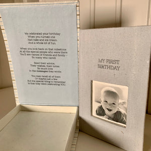 First Birthday Keepsake Book